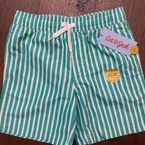NEW Cat & Jack Boy Swim Trunks Size Small 6/7